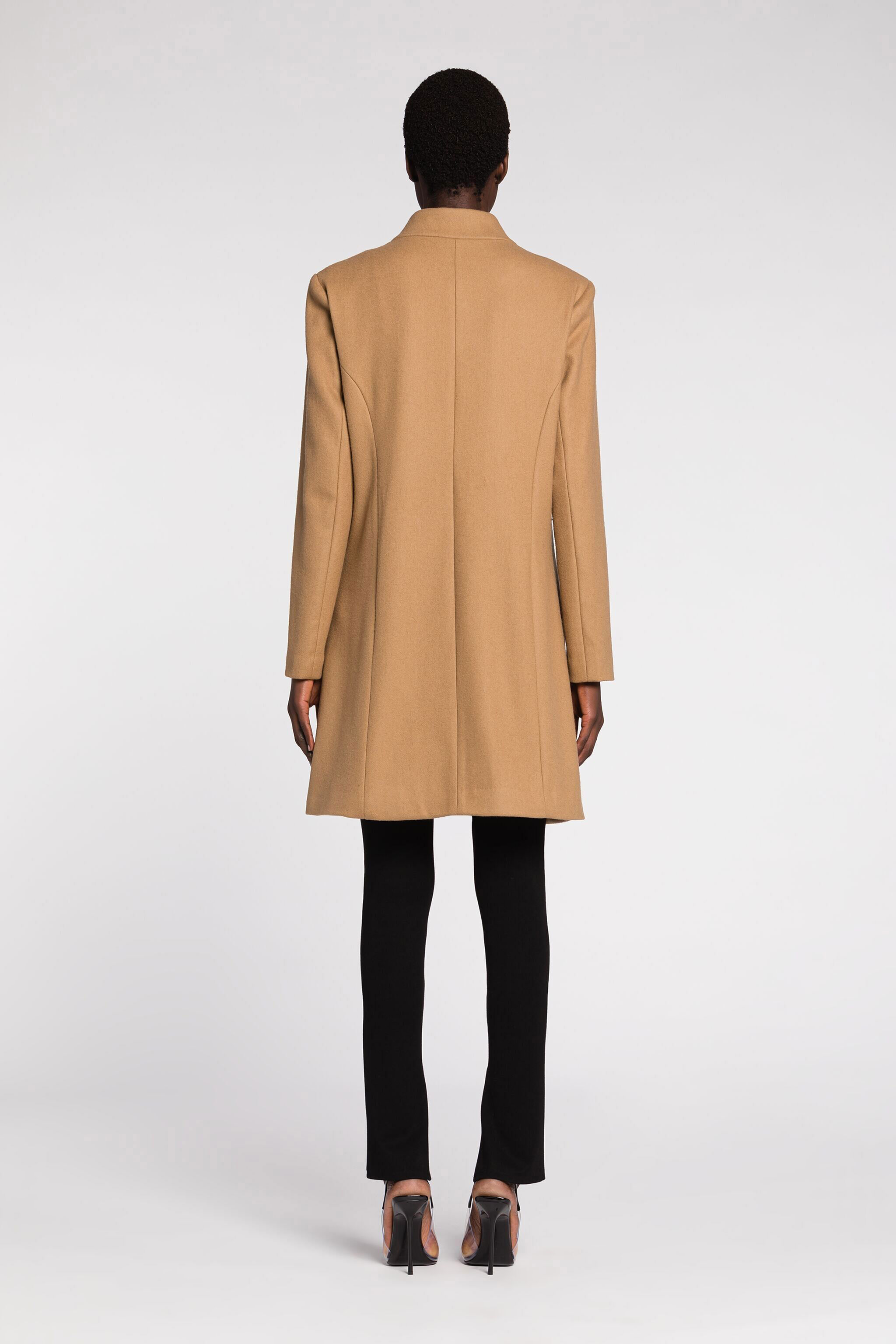 RC Single-Breasted Coat Light Brown JST40N-MQO38