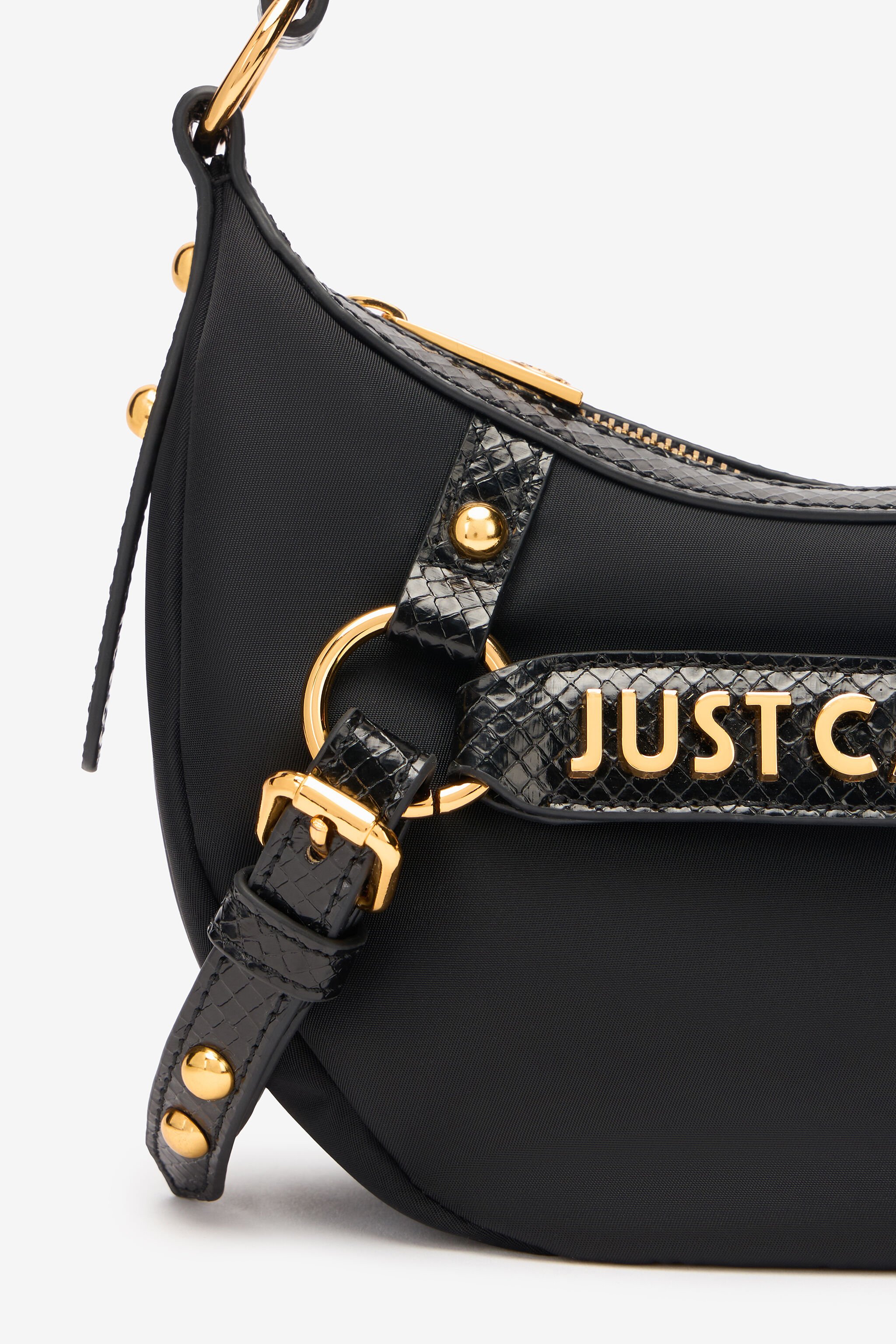 JC Hobo-Tasche Mit Riemchen Und Logo Schwarz UFB095-UF464