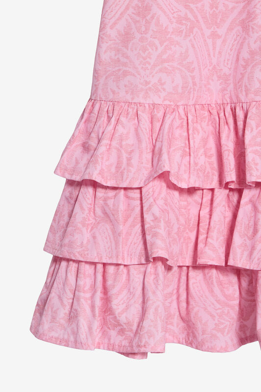 JU Baby Pink Dress with Floral Print BABY ROSE VJT10J-7MP28
