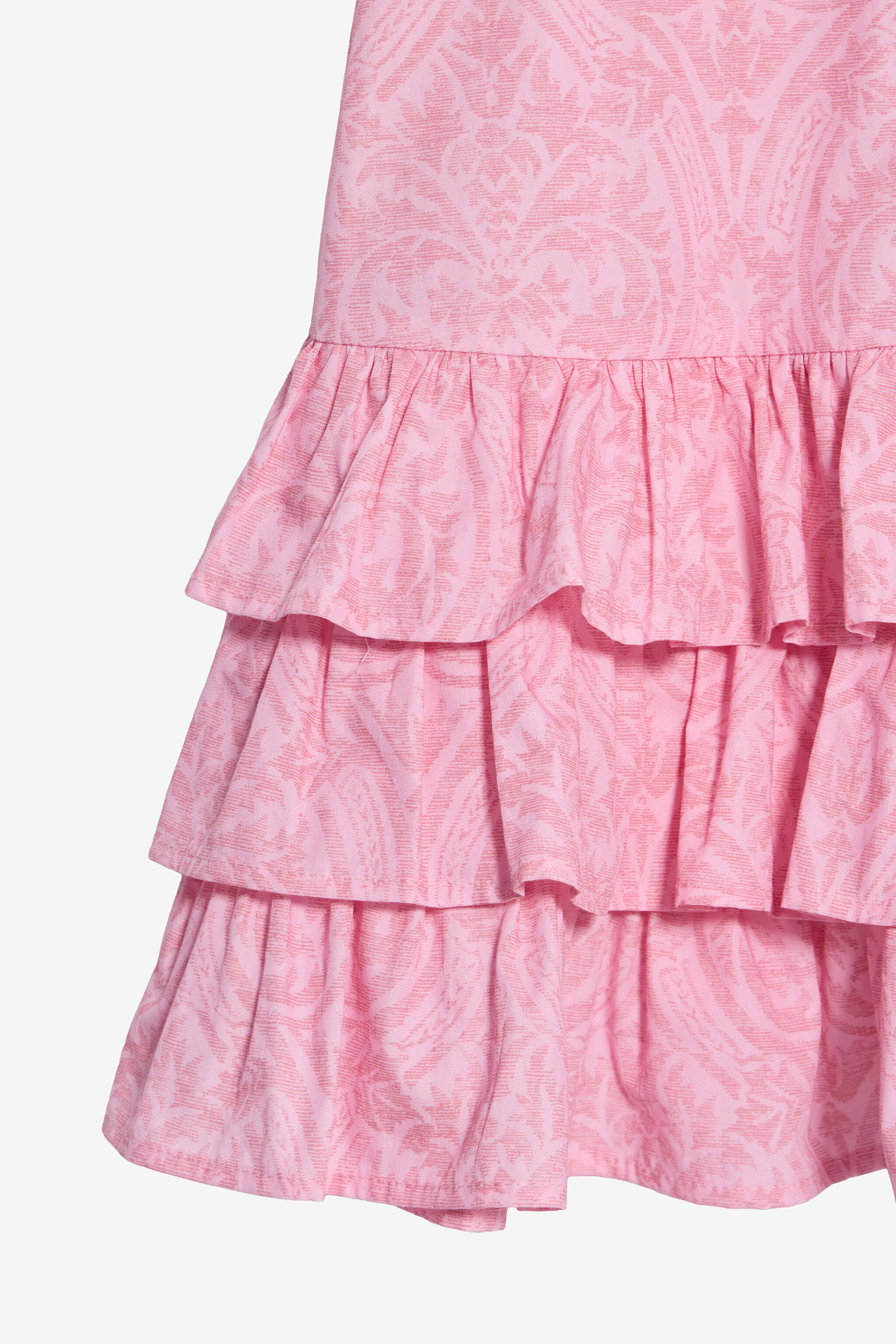 JU Baby Pink Dress with Floral Print BABY ROSE VJT10J-7MP28