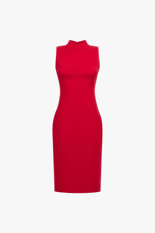 RC Sleeveless dress with RC Rot NOT10A-KU012