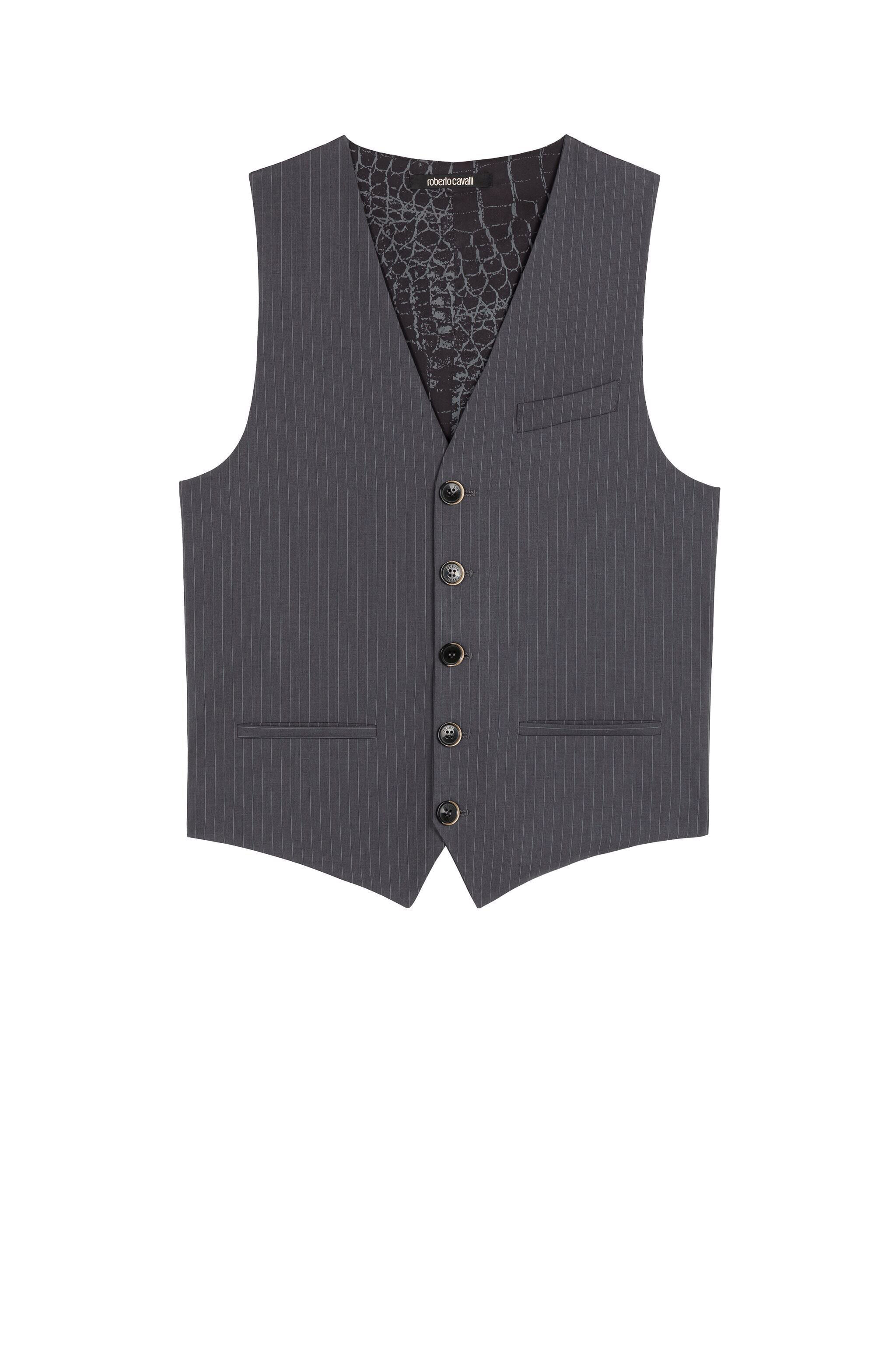 RC Pinstripe Three-Piece Suit Gray KOT40A-VW007