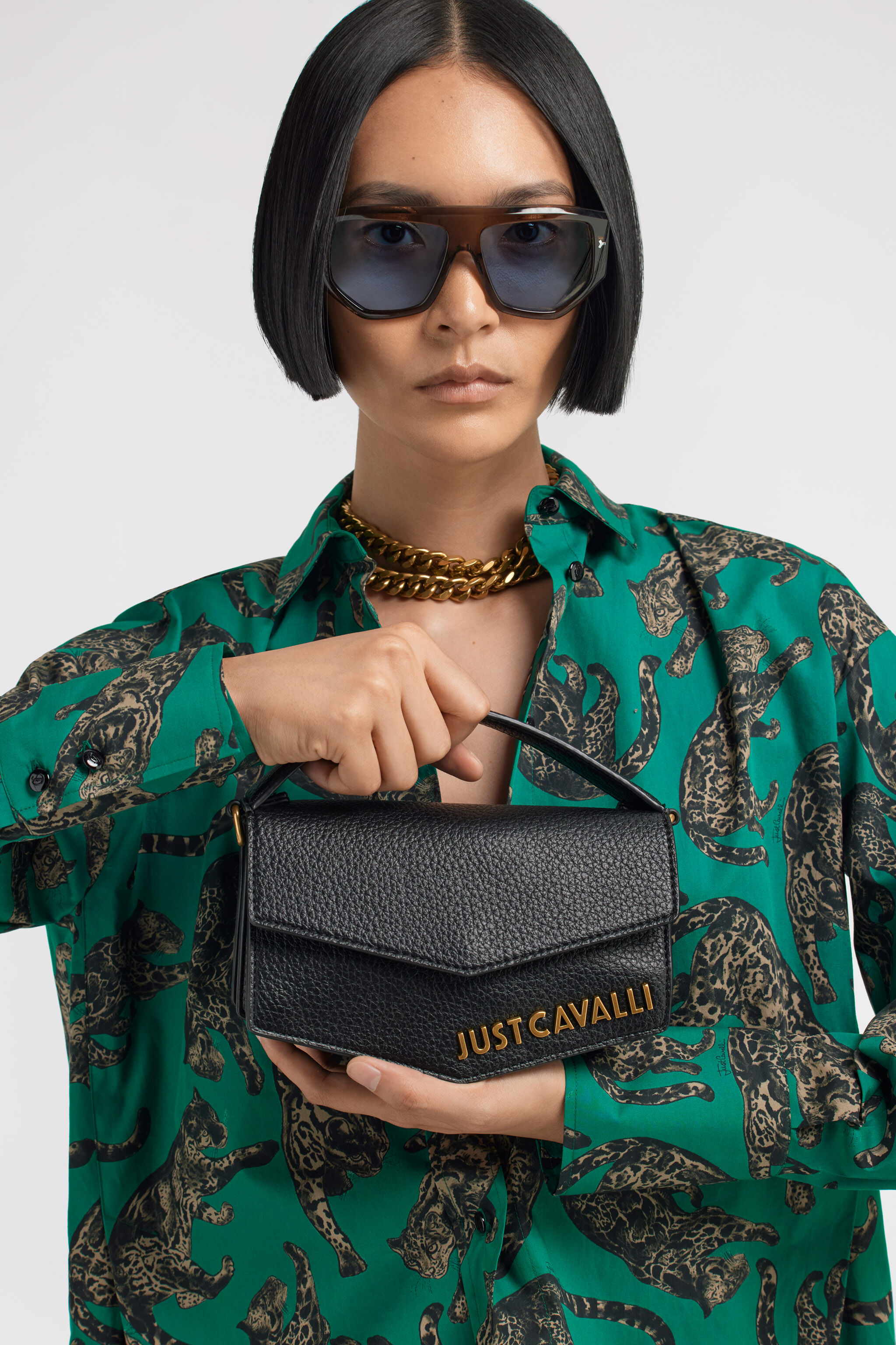 JC Borsa a mano Just Cavalli Nero TFB056-TF421