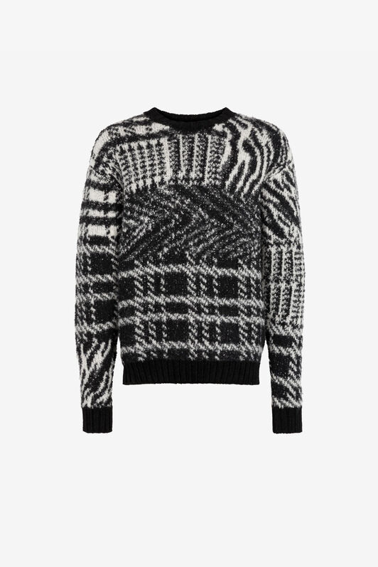 RC Pullover mit Intarsienmuster BLACK RRM614-MA006