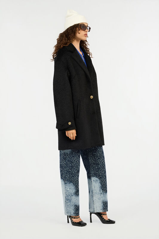 JC Black Coat with Gold Buttons BLACK VFT320-VF470
