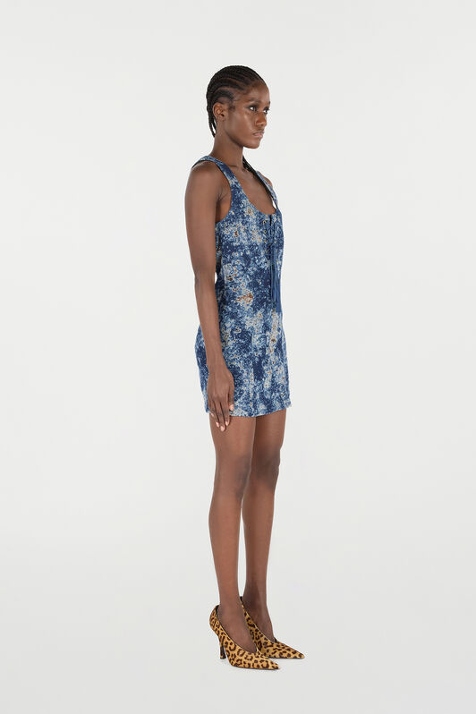 RC Mini Dress with Fading RC Mini Dress with Fading BLU SCURO VKJ150-VT012