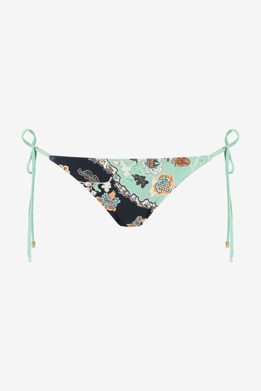 RC Kimono Print Bikini Bottom GREEN/BLACK XQW013-HVT25