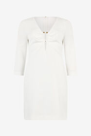 ${brand} Mini Dress with Three-Quarter Sleeves ${colorDescription} ${masterID}