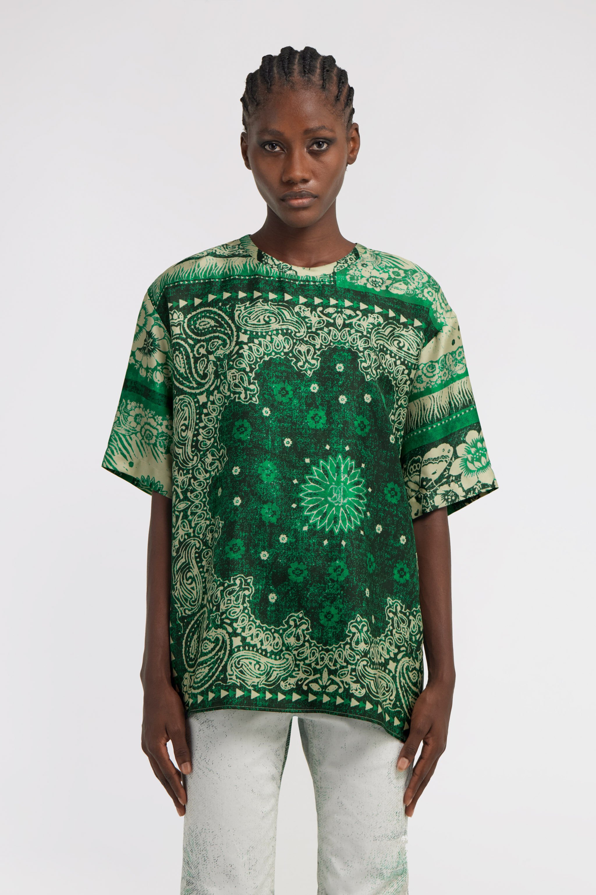 RC Bandana Print T-shirt Green TKT644-4QN05