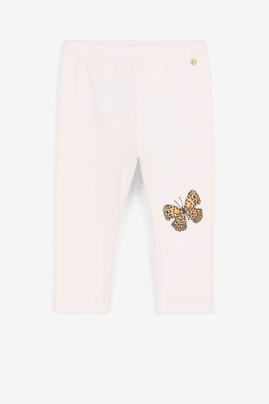 JU Butterfly-Print Cotton Leggings Pink QJT216-JV025