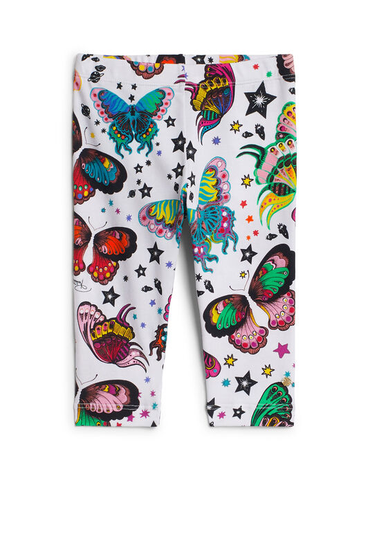 JU Space Butterfly print leggings MILKY/MULTICOLOR IJT229-JFQ86