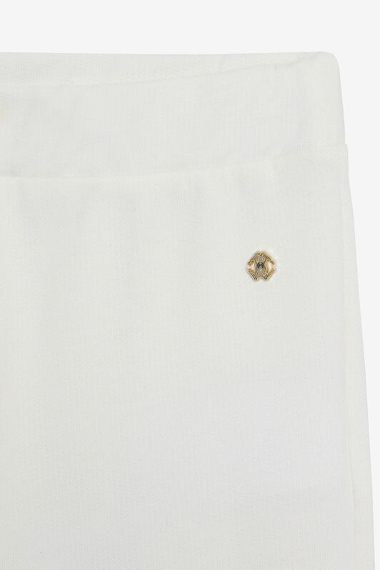 JU Milk White Track Pants with RC Monogram MILKY WHITE VJT201-CF050