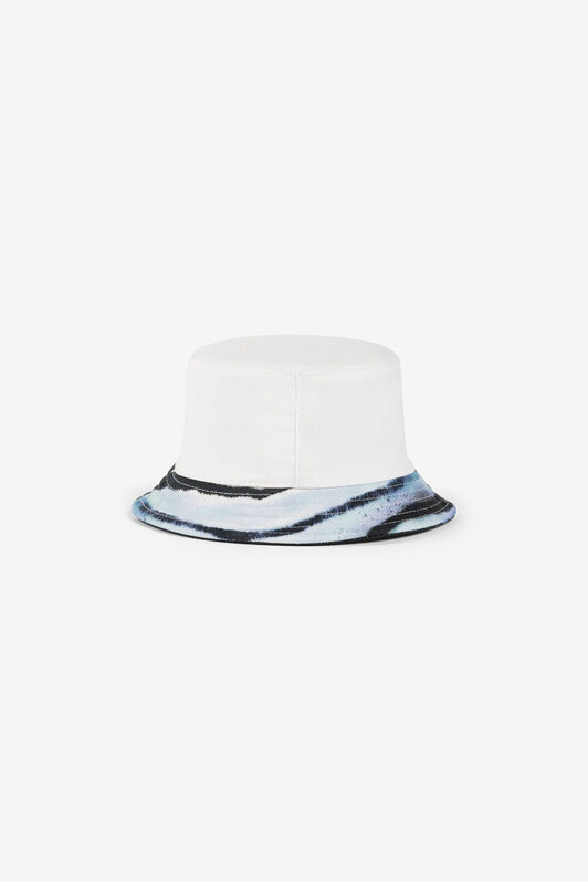 JU Zebra-Print Logo Bucket Hat JU Zebra-Print Logo Bucket Hat MILKY/BLUE OJZ014-ISA2J