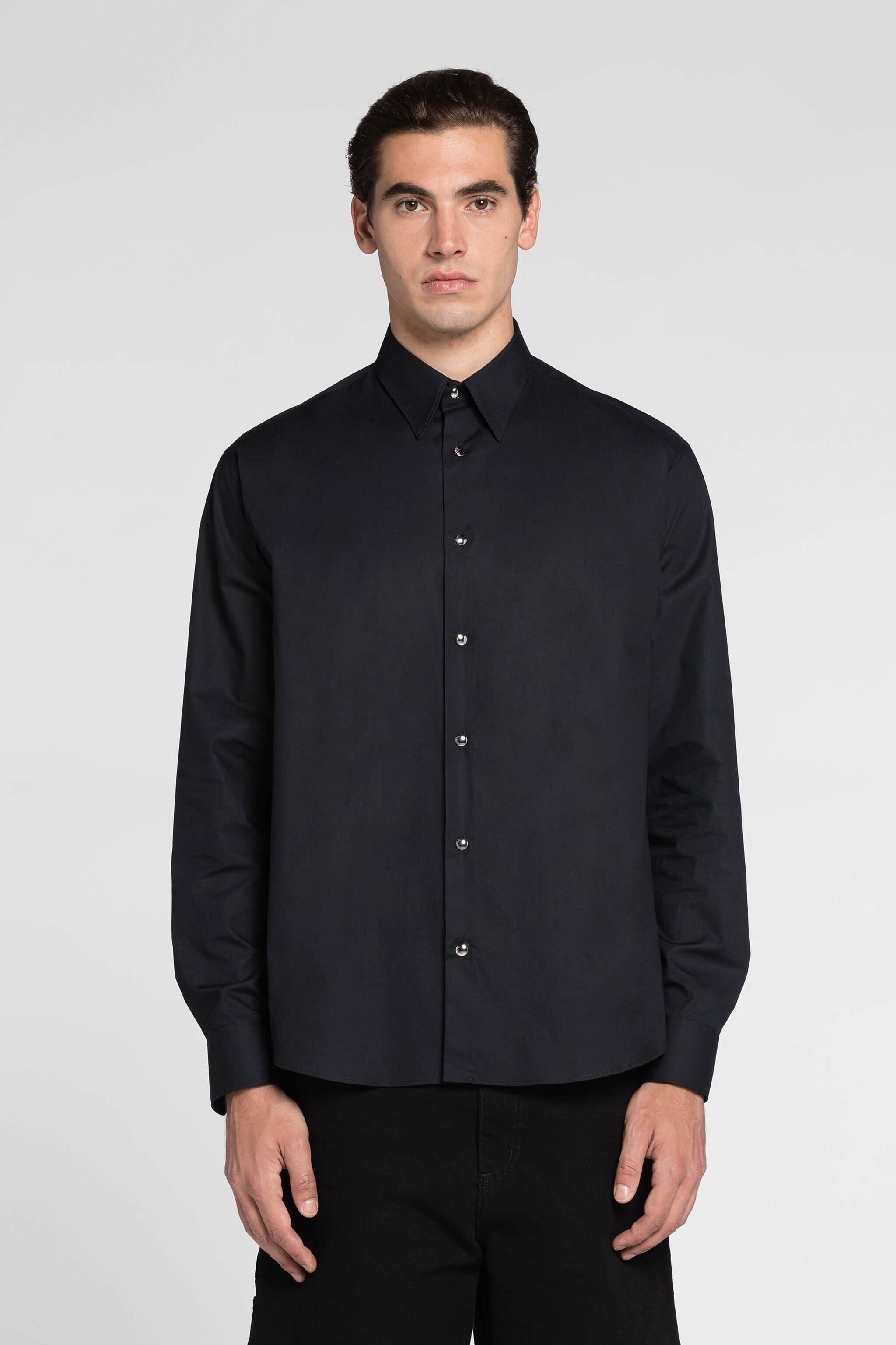 RC Logo print cotton shirt Black QRT705-CH061