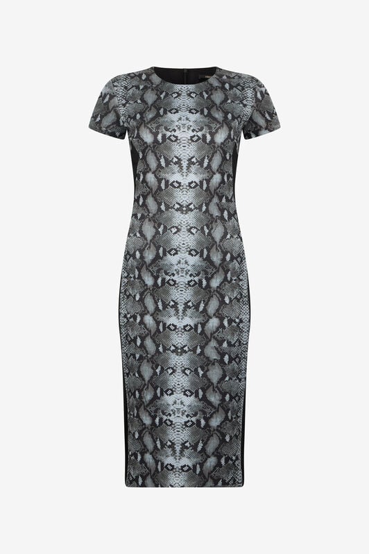 RC Midikleid mit Schlangen-Print RC Midikleid mit Schlangen-Print PYTHON/BLACK QOT10B-5SR25