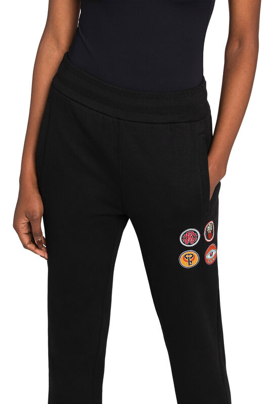 RC Lucky Symbols-Appliqué Sweatpants Black IQR251-CF036