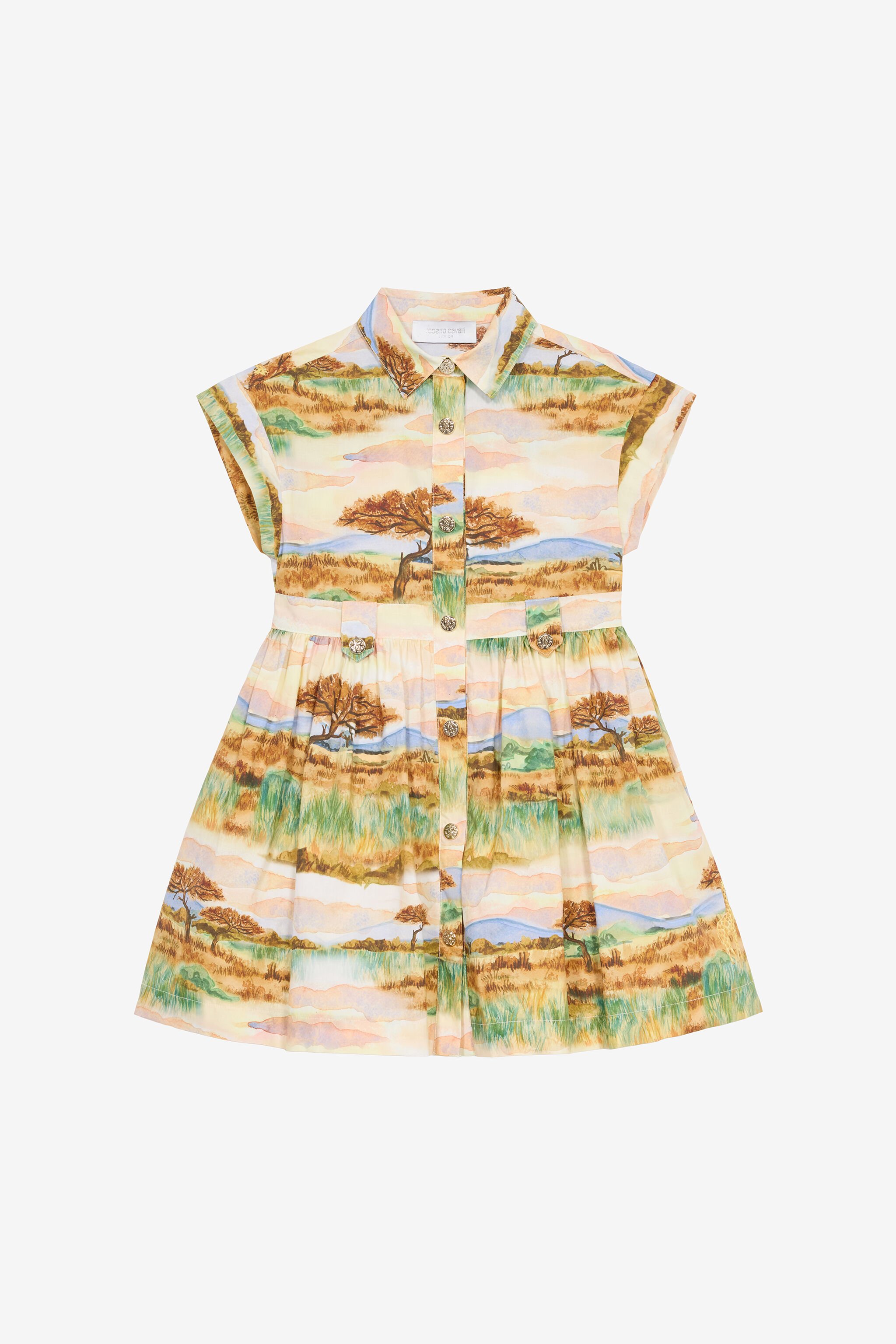 JU Abito Con Stampa Safari Marrone chiaro UJT10F-7MO40