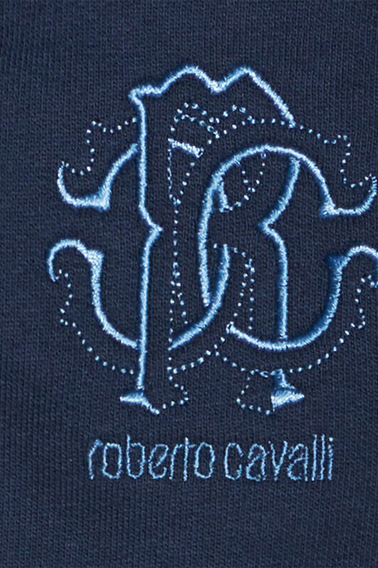 JU Hooded Sweatshirt With Branded Bands Dark blue UJT691-CF050