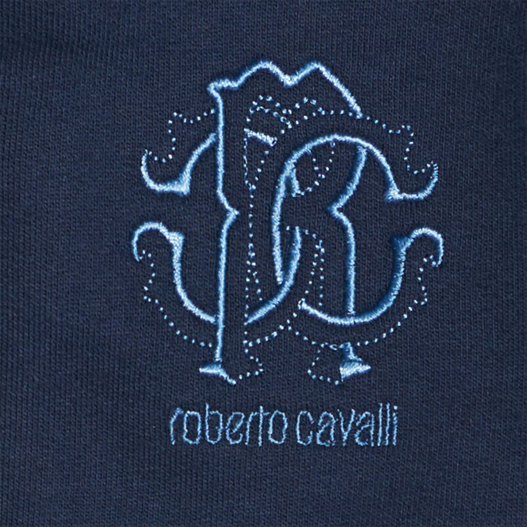JU Hooded Sweatshirt With Branded Bands Dark blue UJT691-CF050