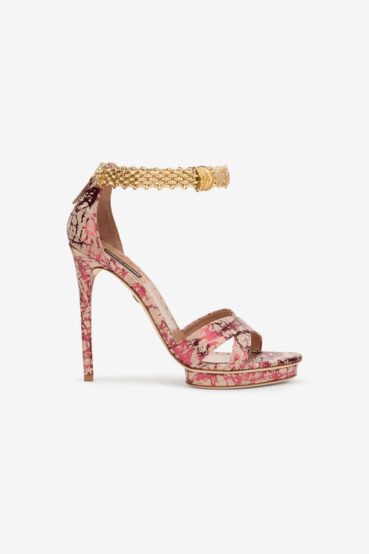 RC Roar Burgundy Laminated Leather Sandal RED SKS132-PG012