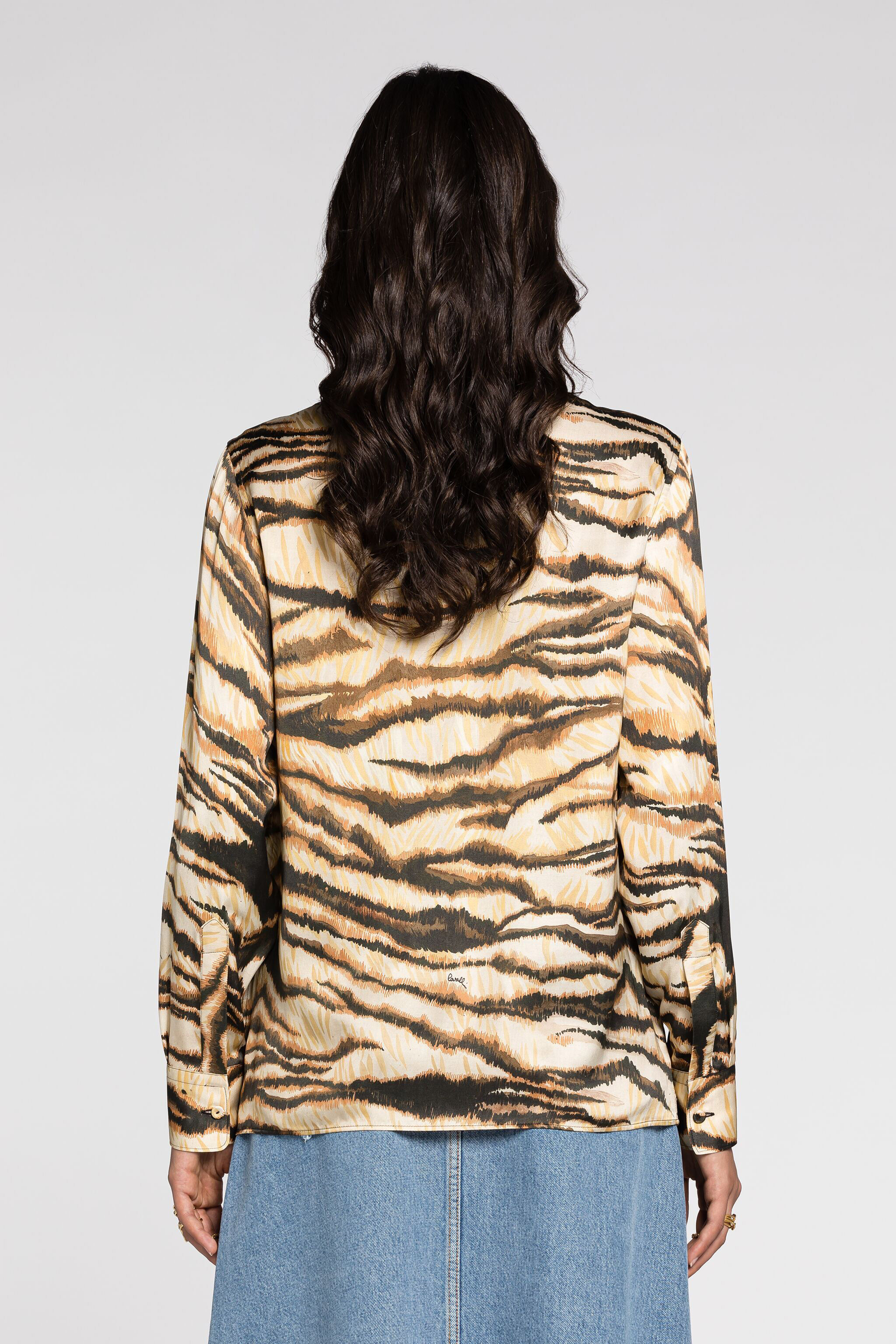 RC Freedom-print shirt Light Brown RKT704-SZH36