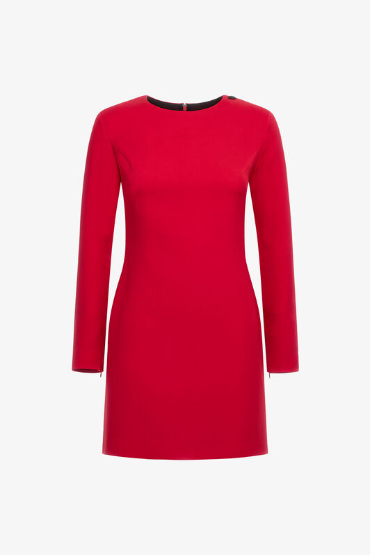 RC Long-sleeve dress with RC Rot NOT10B-KU012