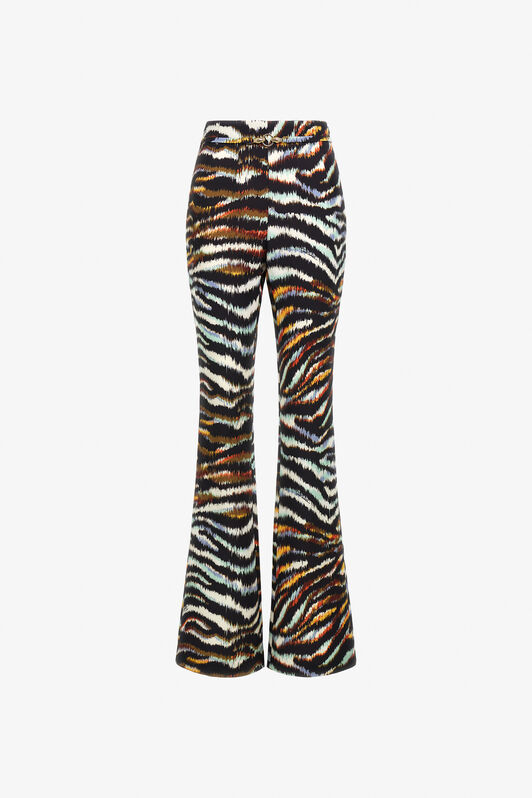 JC Just Cavalli trousers Light blue/Black SFT009-SF832