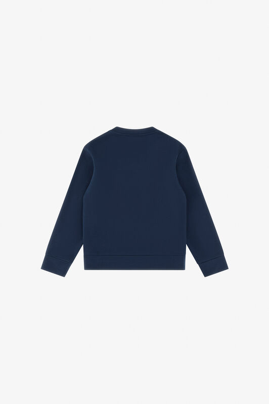 JU Sweatshirt With Multicolored Crest Blue TJT66C-CF050