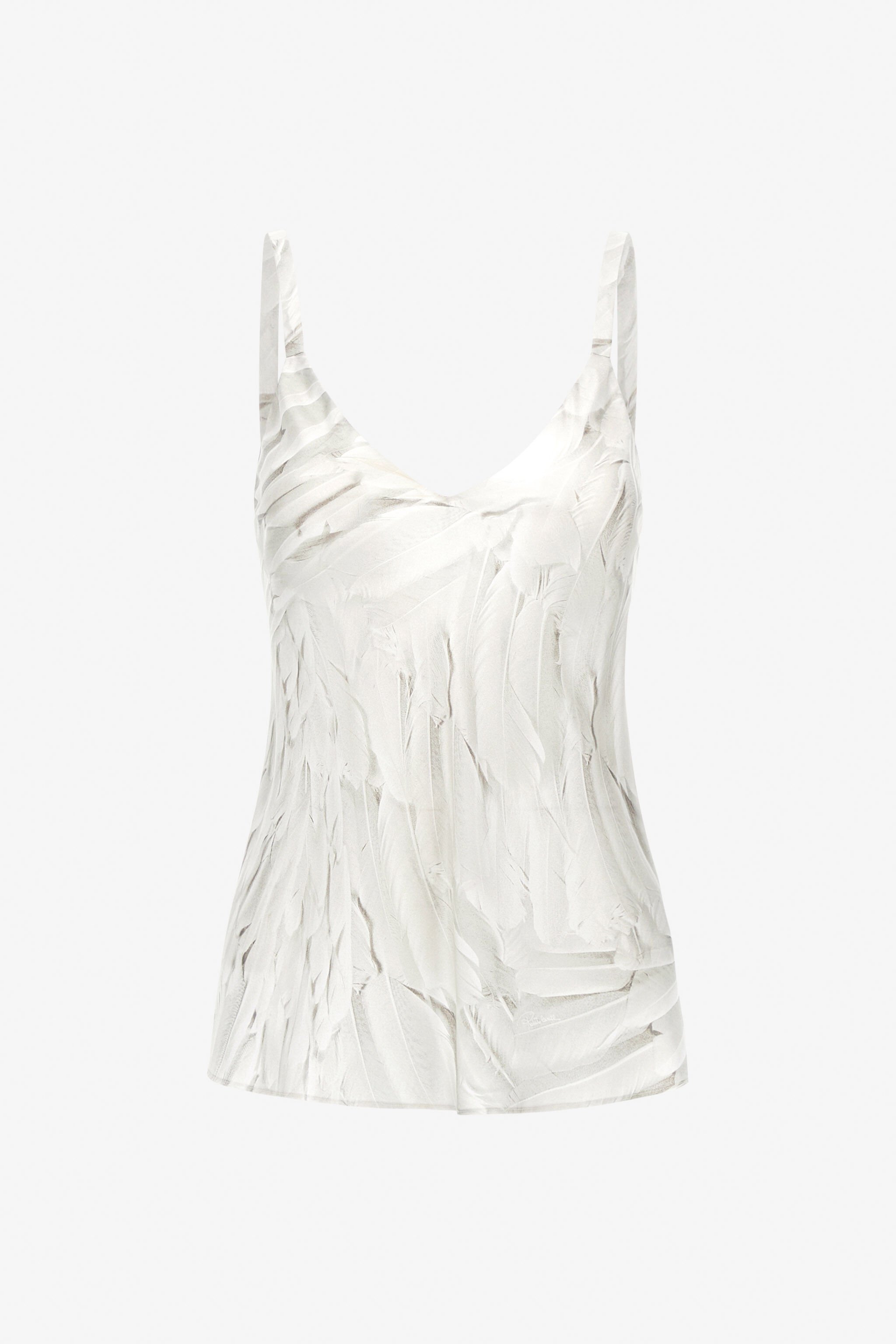 RC Ice Feathers top White SWT606-4QL74