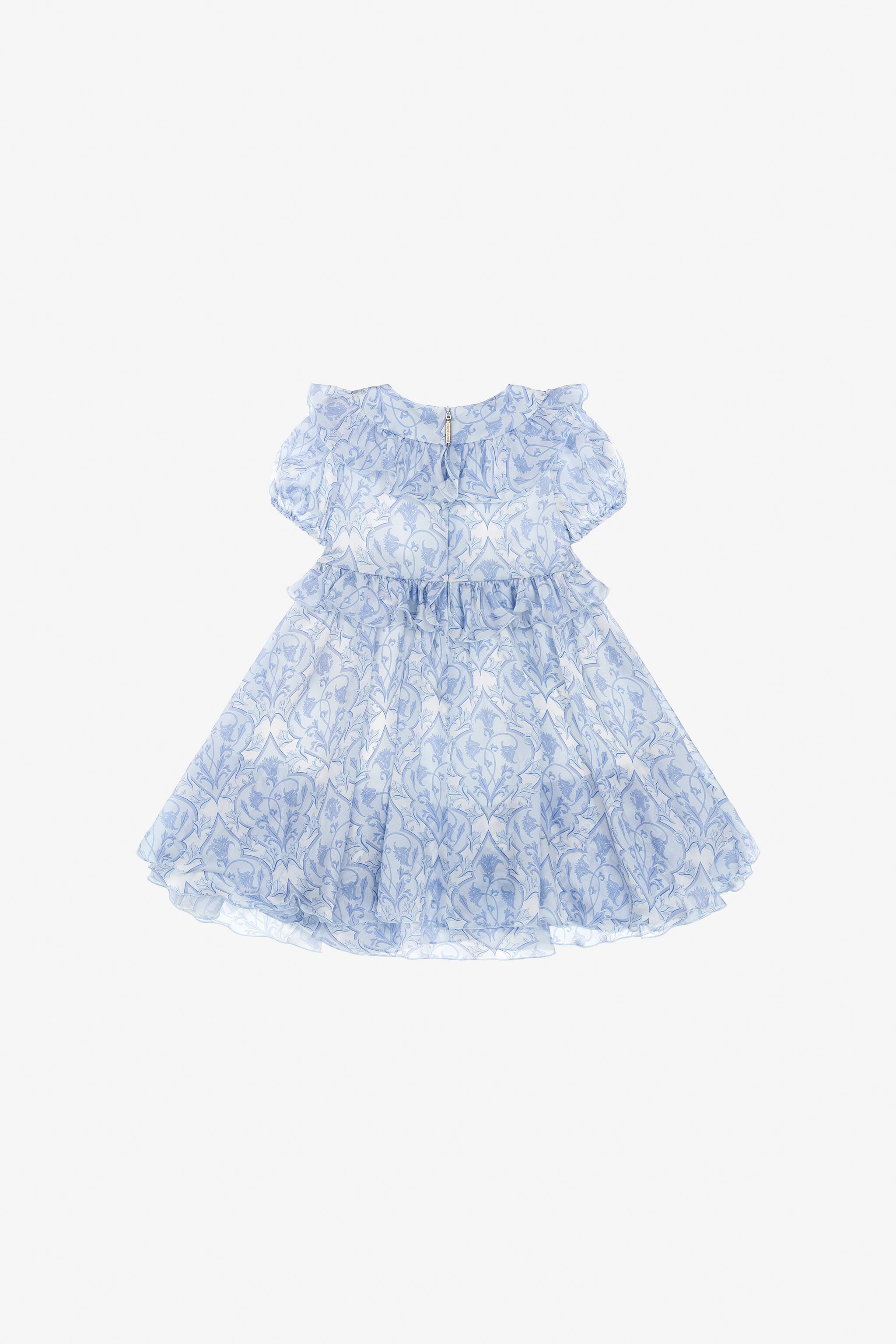 JU Abito con stampa Azzurro SJT145-CTL48