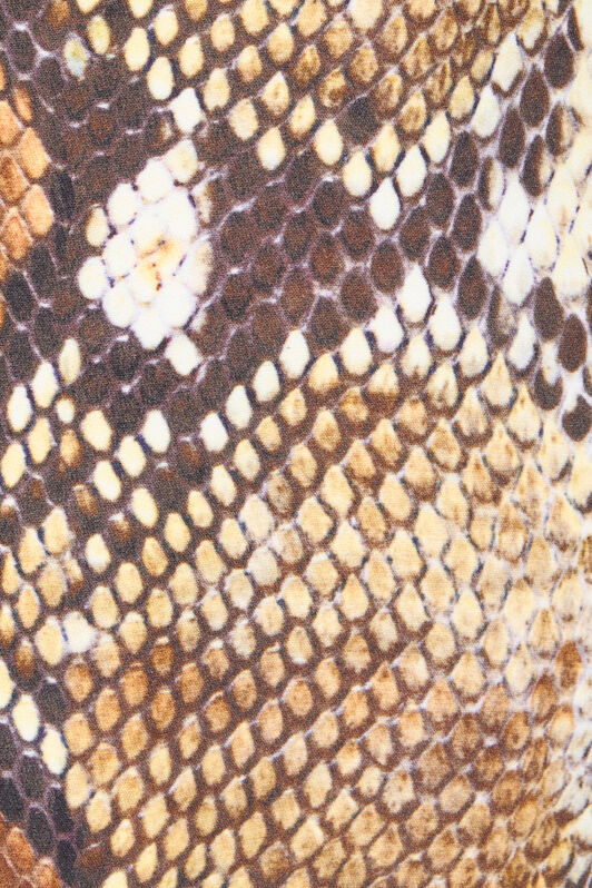 RC Python Print Mini Skirt Light Brown UWT308-ORN93