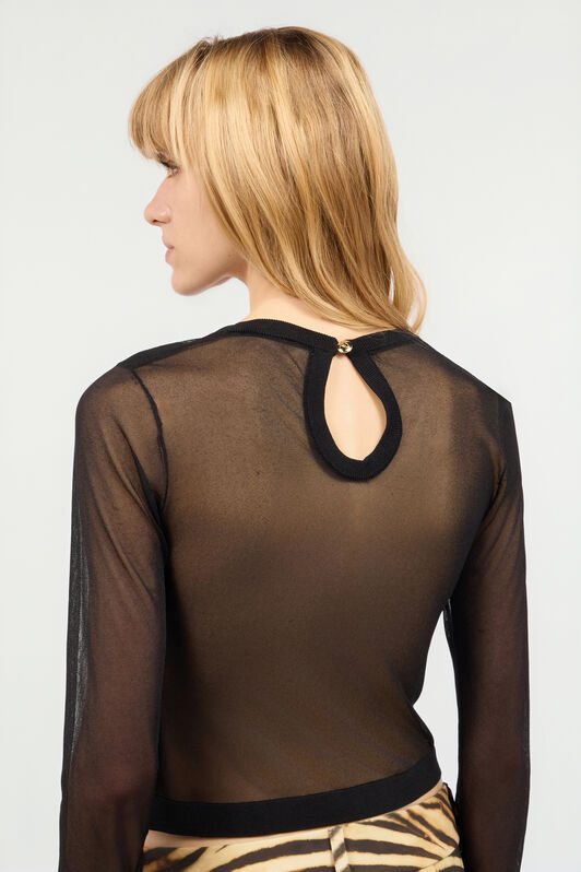 JC Top See-Through Nero UFM016-UF161