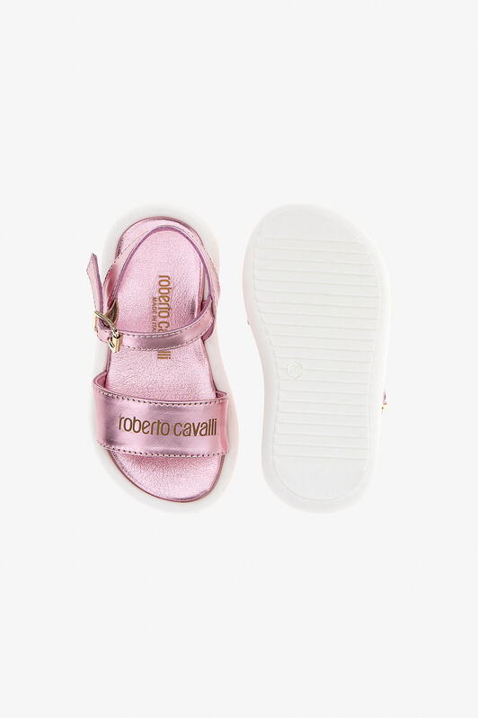 JU Sandali con logo RC OLD PINK SJS00A-AB076