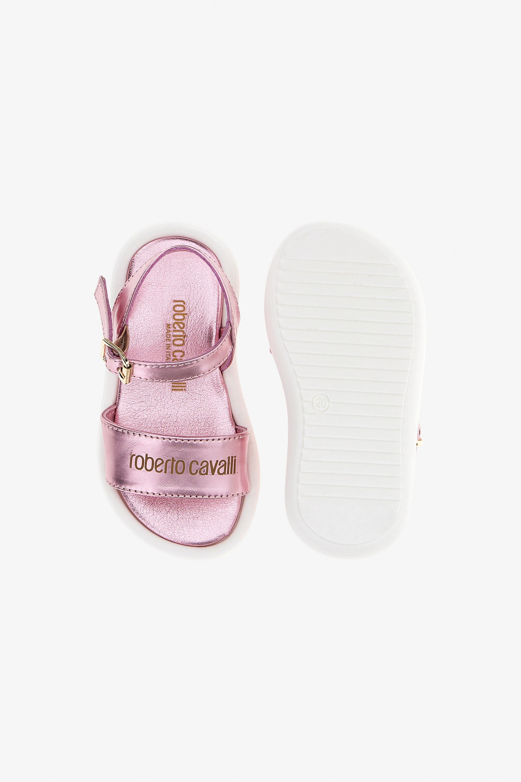 JU Sandali con logo RC OLD PINK SJS00A-AB076
