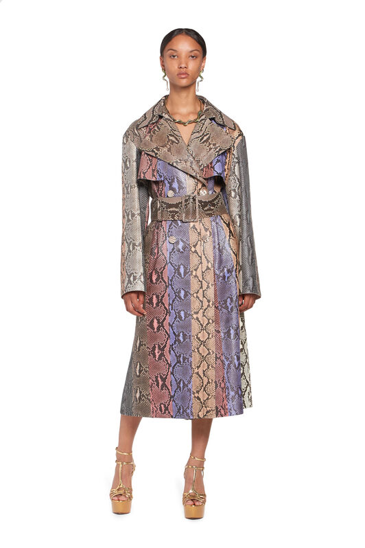 RC Snakeprint leather coat MULTICOLOR IQP501-UB001
