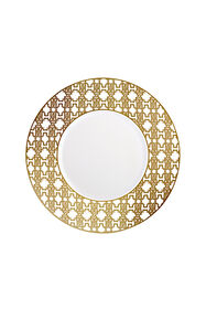 ${brand} Monogram Gold 2 Dinner Plates Set ${colorDescription} ${masterID}
