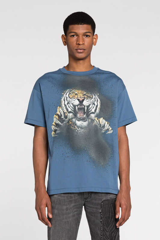 RC T-Shirt aus Baumwolle mit Felix-Print RC T-Shirt aus Baumwolle mit Felix-Print Dunkelblau ONT61N-JD060