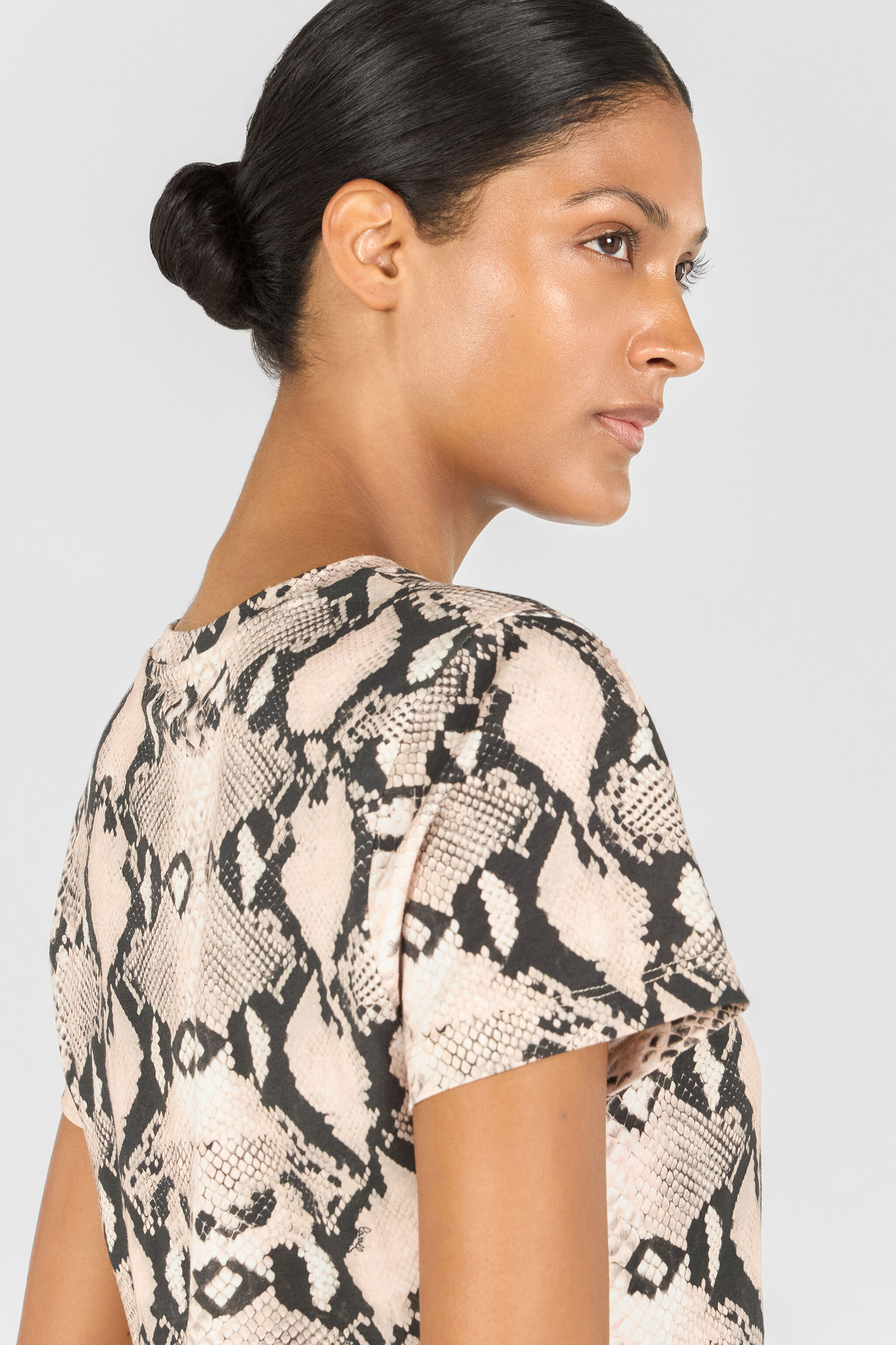 RC Python print T-shirt NATURAL PYTHON OOT60A-JFO61