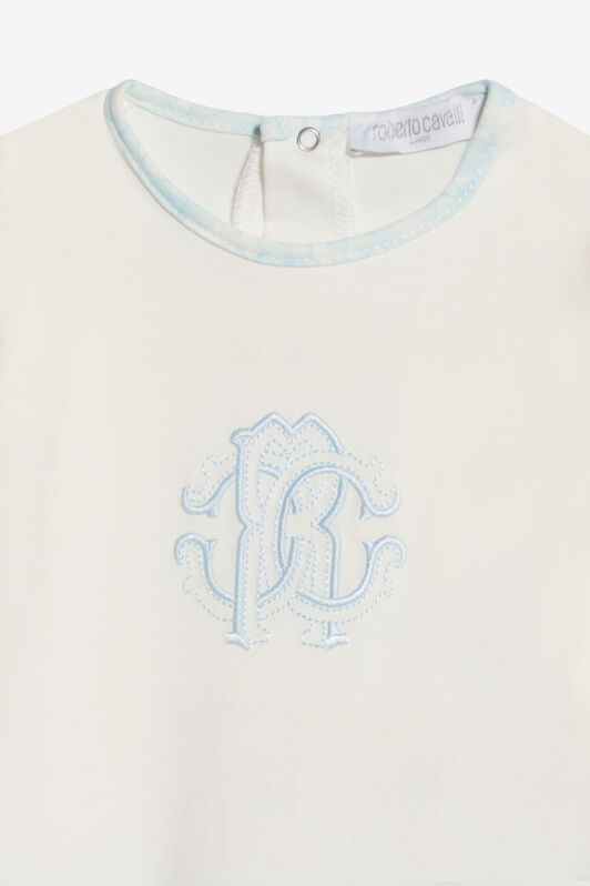 JU Light Blue Monogram Zebra Print Children Kit BABY BLUE WJT808-JD001