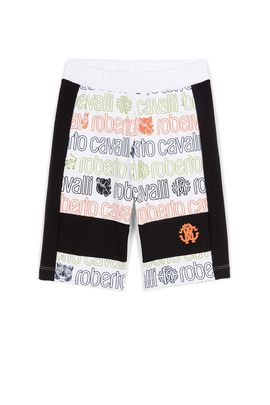 JU Logo And Panther-Print Shorts JU Logo And Panther-Print Shorts Dark blue KJT252-FOU11