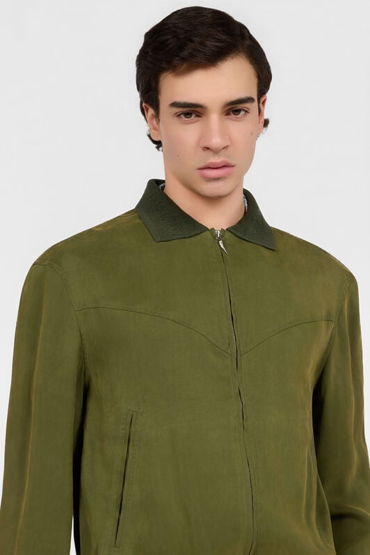 RC Zip-up bomber jacket WOOD SRT465-FLJ04