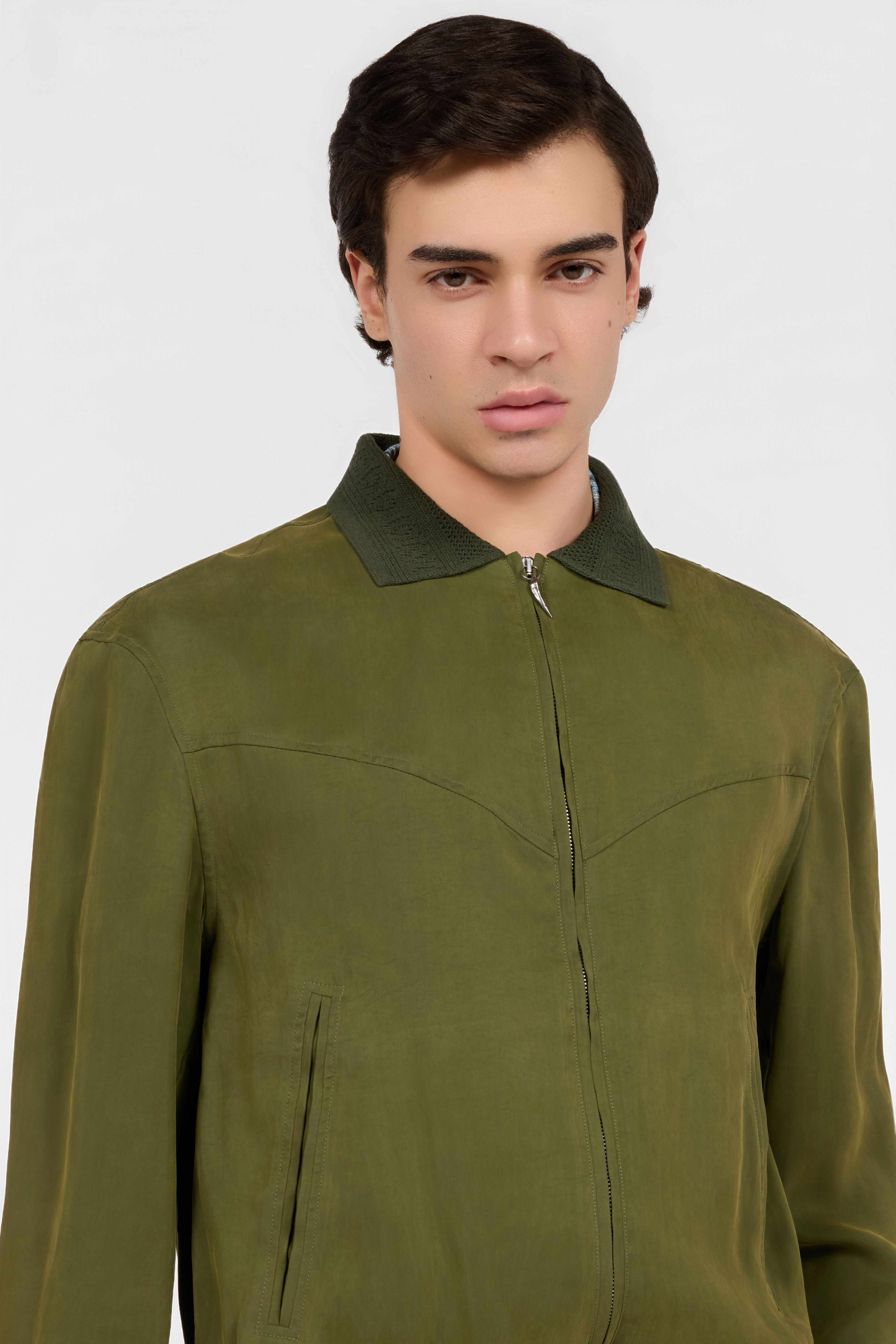 RC Zip-up bomber jacket WOOD SRT465-FLJ04