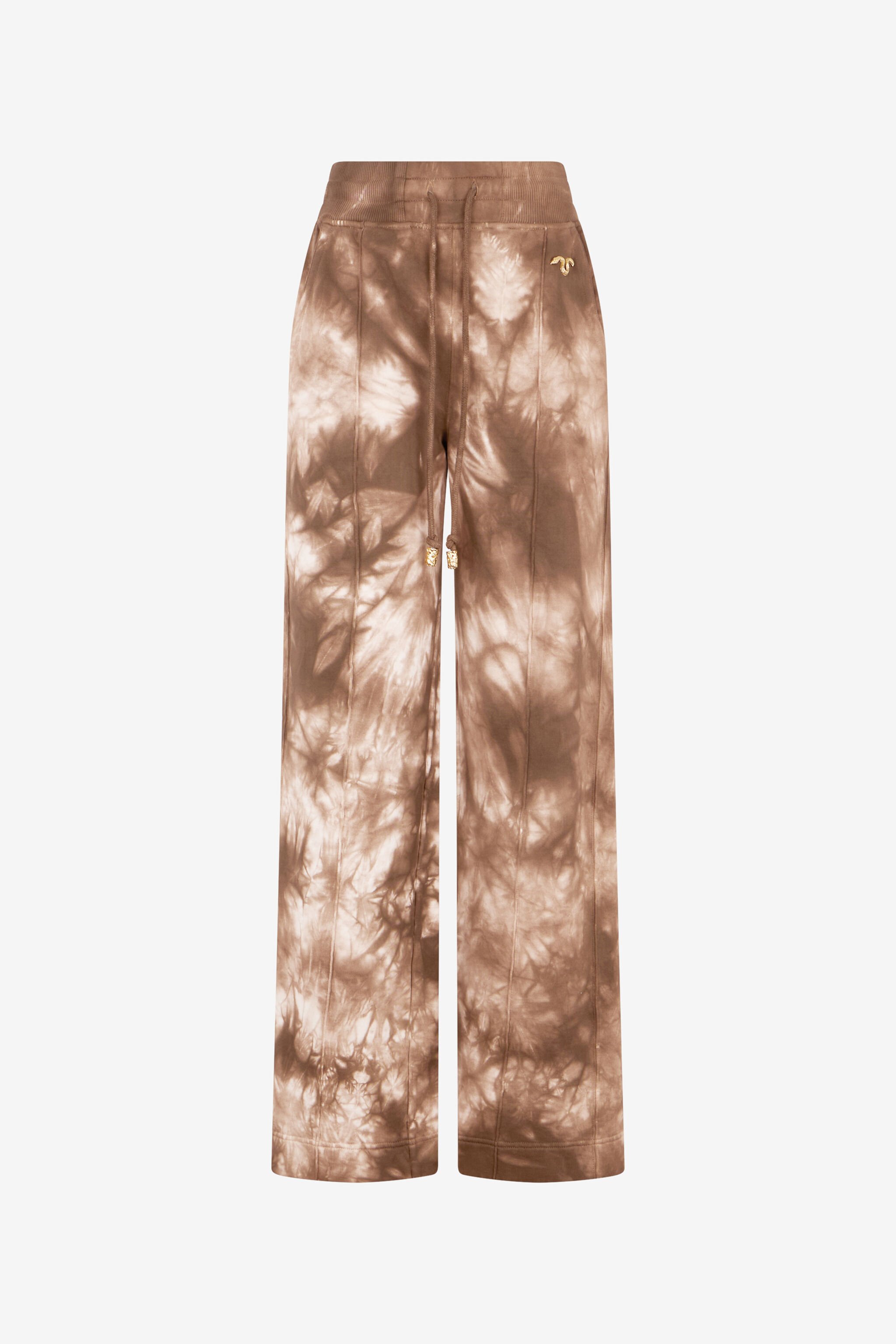 RC Tie Dye Flared Trousers NATURAL XQT20C-CF026