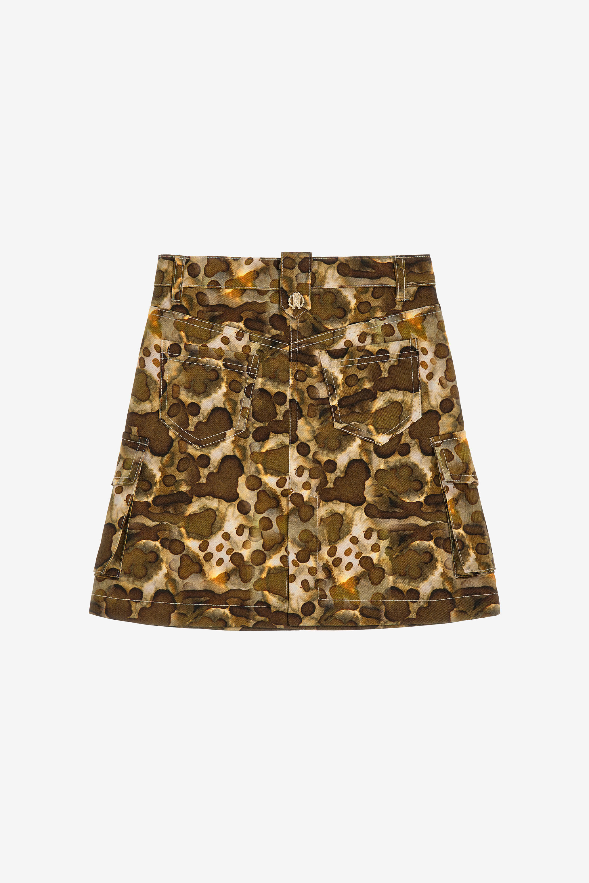 JU Printed skirt Light brown SJT305-6SI76