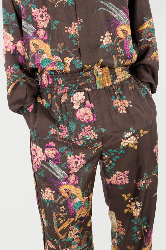 RC Silk Pants with Natural Landscape RC Silk Pants with Natural Landscape Brown VRT266-OZP76