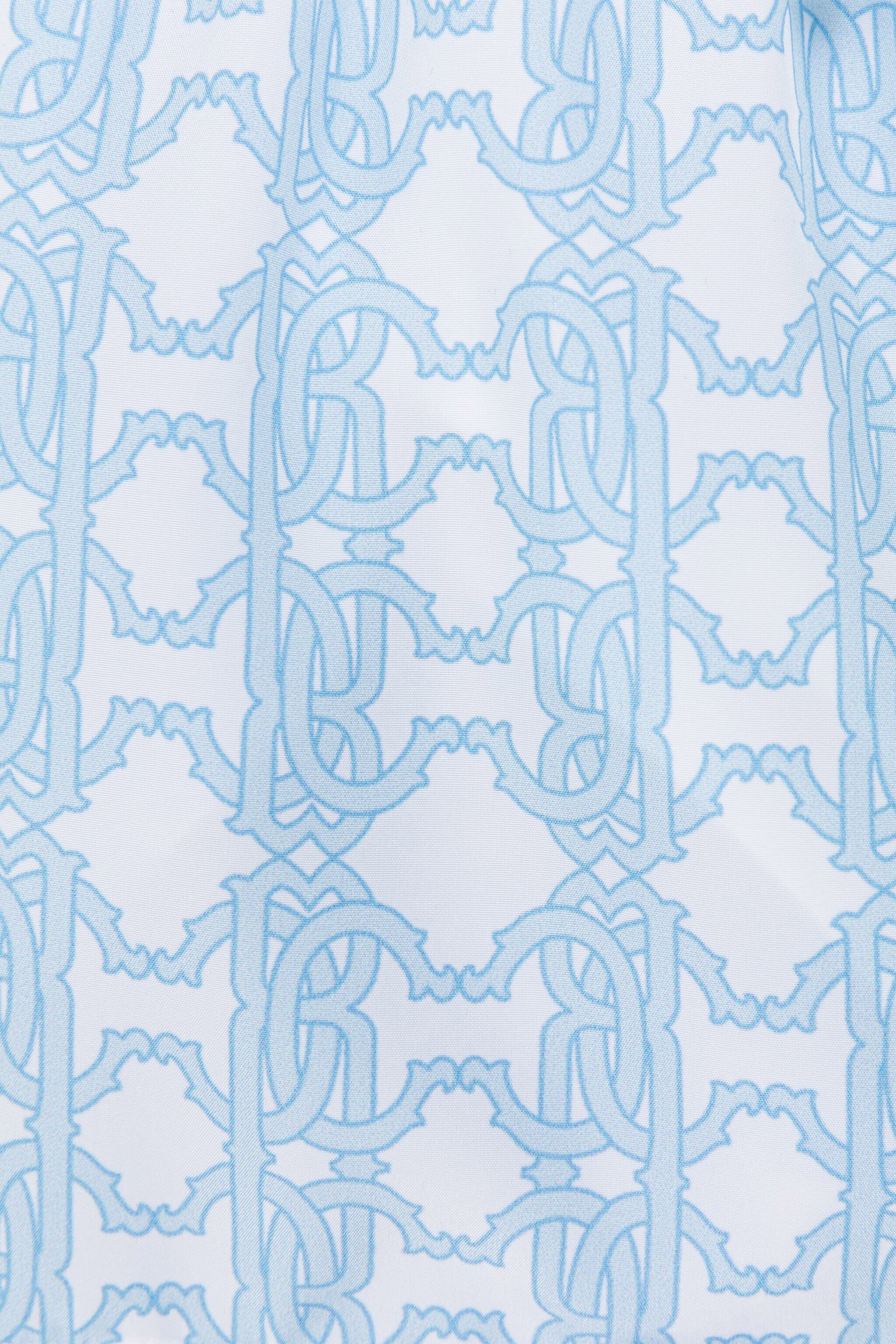 JU Badeshorts mit RC Monogramm-Print BABY BLUE QJH002-HVF66