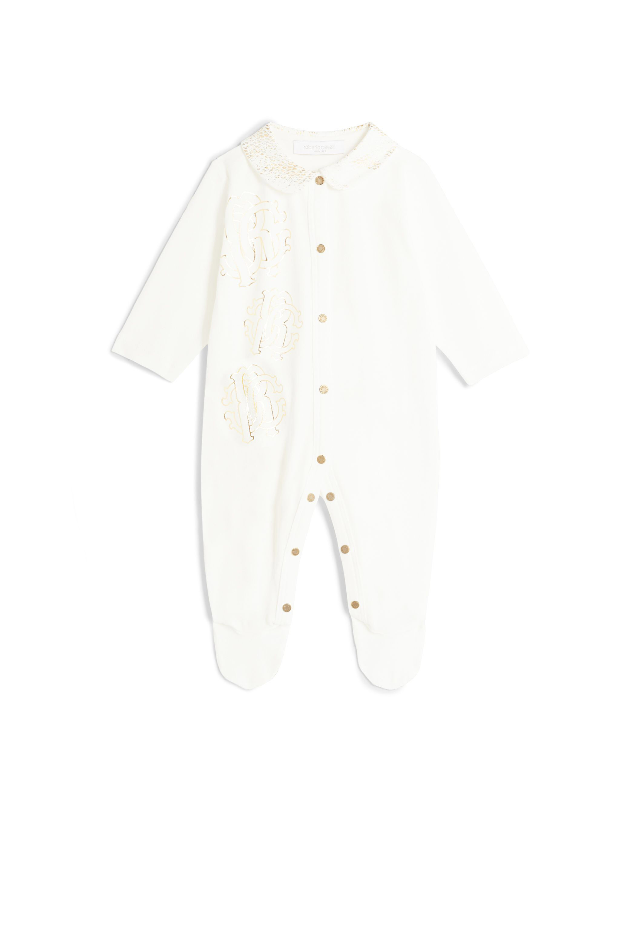 JU White RC Monogram baby grow MILKY WHITE JJT80B-JV025