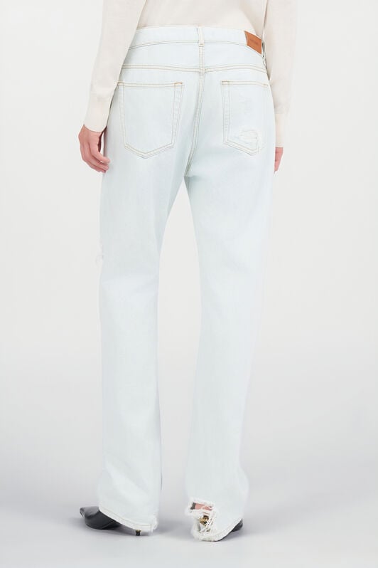 RC Light-Wash Denim Jeans with Distressed Details DARK BLUE WQJ200-VT002