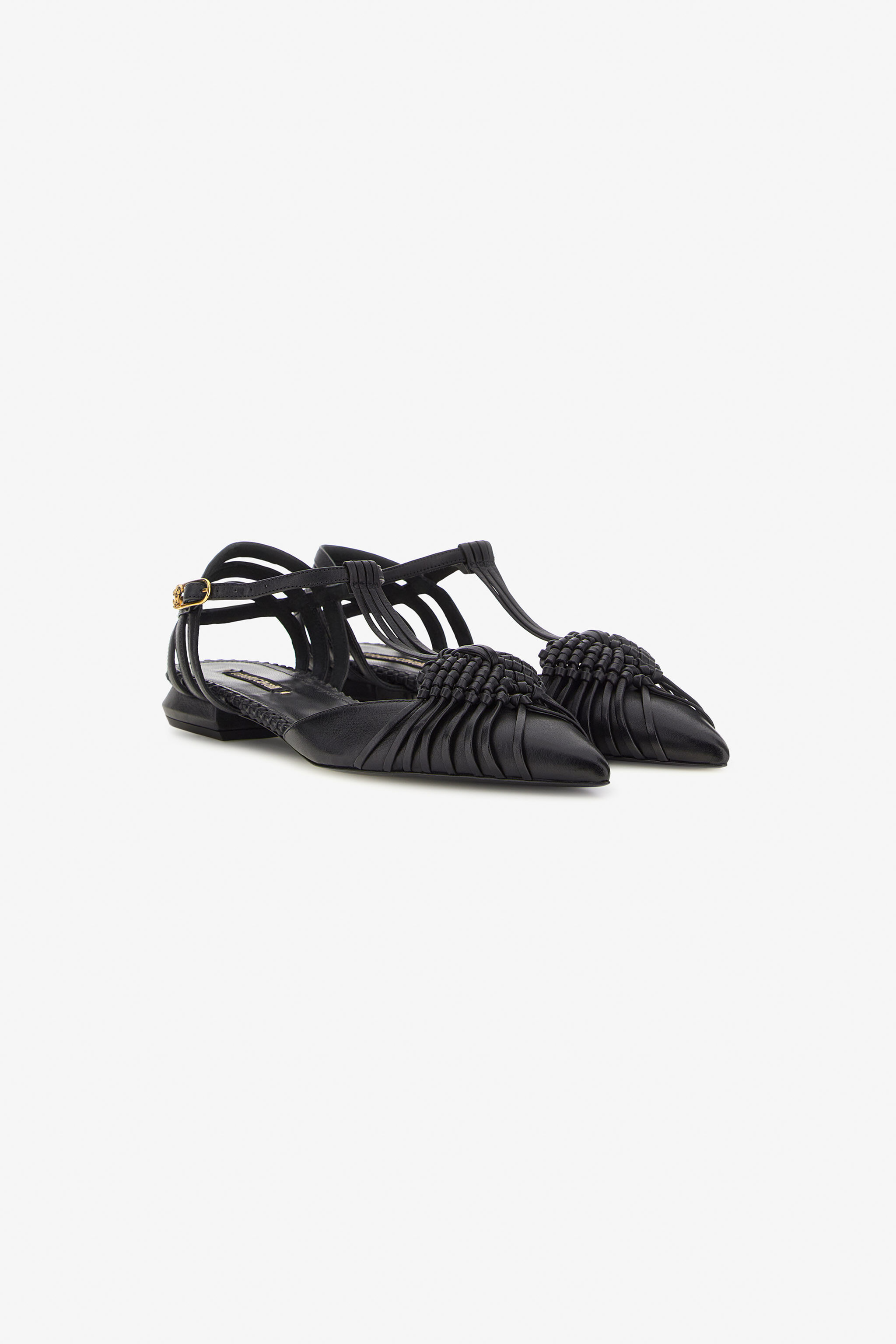 RC Ballerine con intreccio Nero SWS101-PZ899