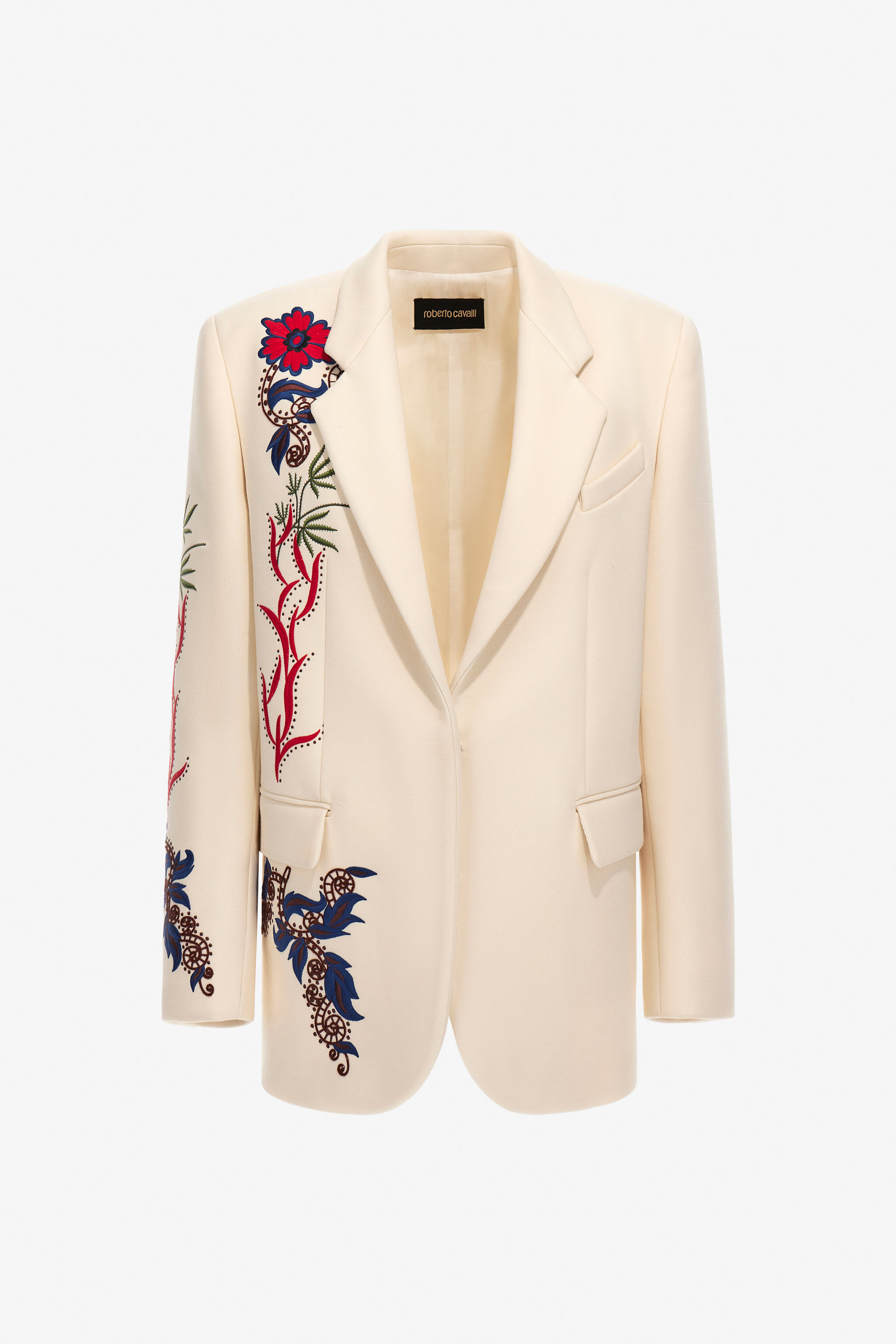RC Floral Print Jacket Ivory TKR402-VI037